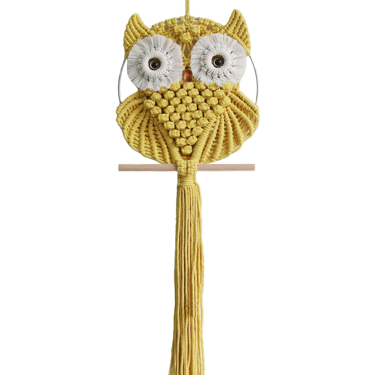 Achart Owl Macrame Wall Hanging-Hand Woven Boho Tapestry-Macrame Wall Decor