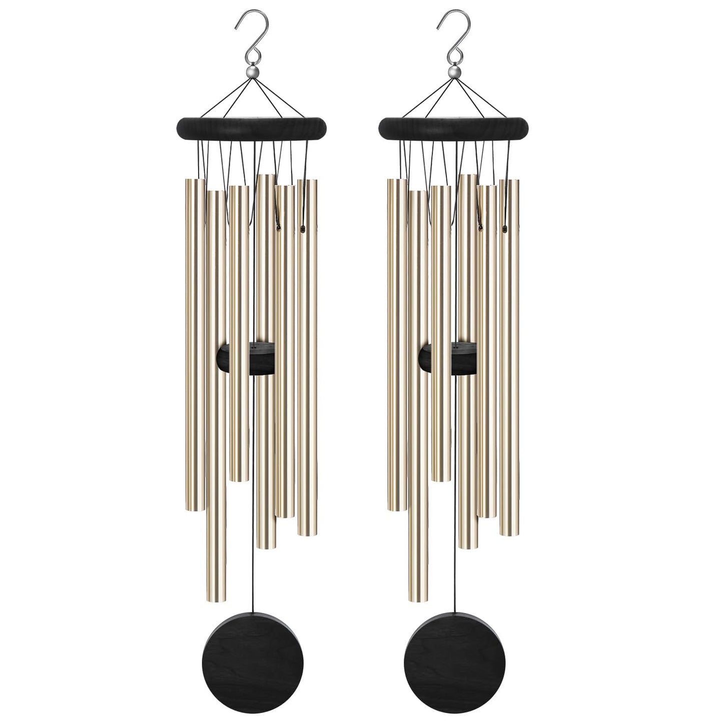 Memorial Wind Chimes Outdoor with 6 Aluminum Alloy Tubes and Hook, Wind Chimes for Home Decor Garden Patio Outdoor