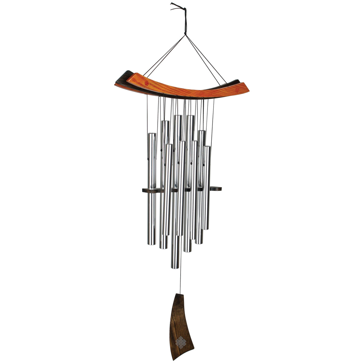 Woodstock Chimes Eastern Energy Healing Wind Chime for Outside 34" Medium Bronze, Harmonic Light Sound, Outdoor Decor for Patio, Porch, Garden HCBR