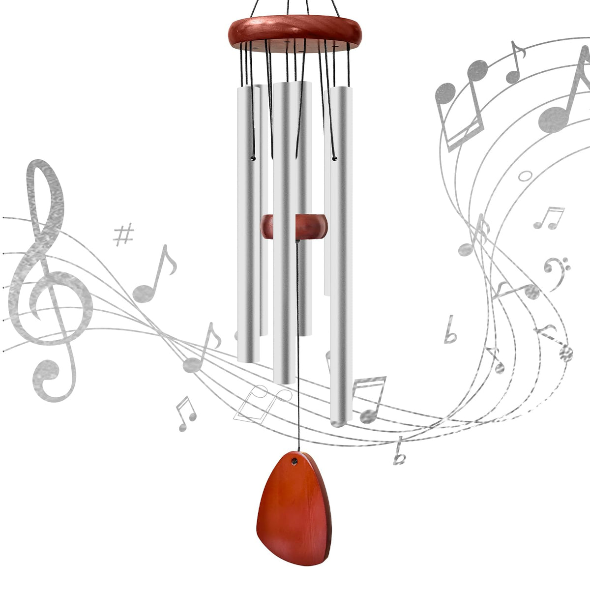 28" Wind Chimes for Outside, Lovely Wind Chimes,Courtyard Decoration