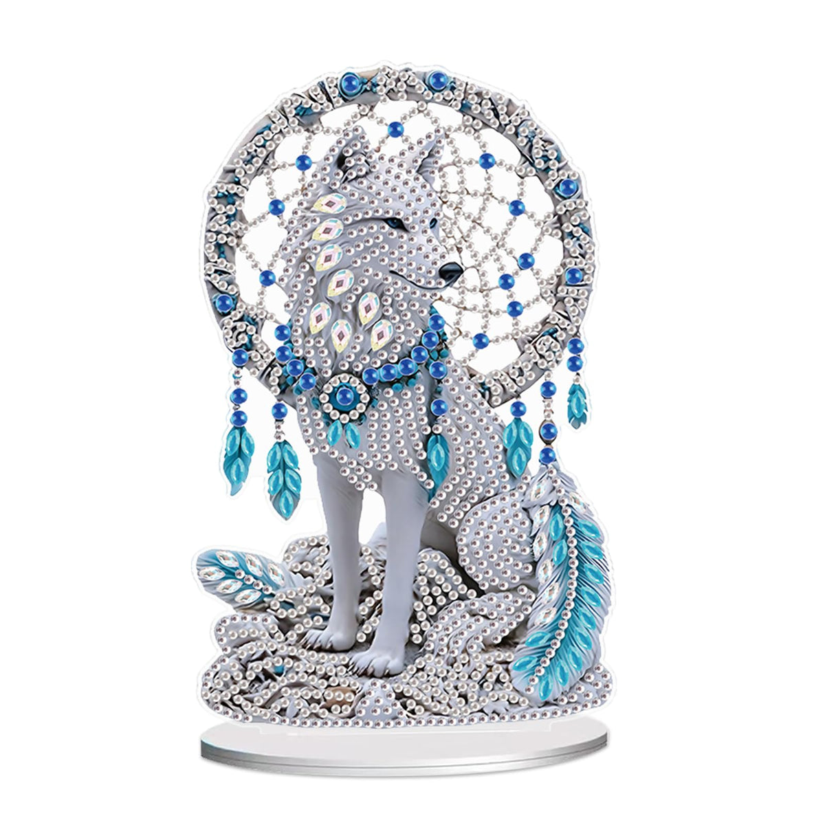 JISHSHAY Diamond Art Desk Ornaments Diamond Painting Desktop Decoration Gem Art Table Top Decorations Gem Painting Table Ornaments Mosaic Kits for Adults Desk Top Kits with Special Shaped Elephant
