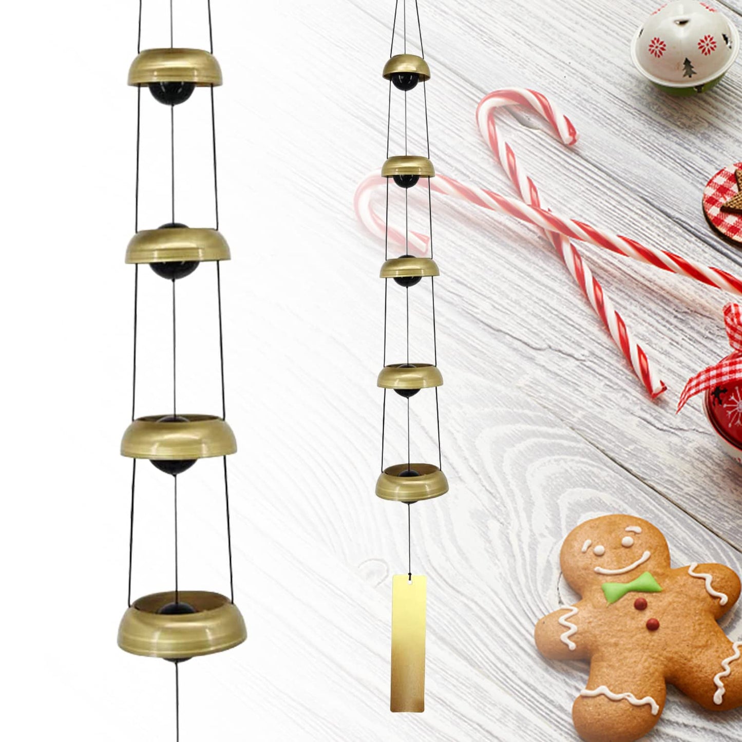 Copper Wind Chimes, Temple Wind Chime,Feng Shui Wind Chimes for Home Yard Outdoor Decoration