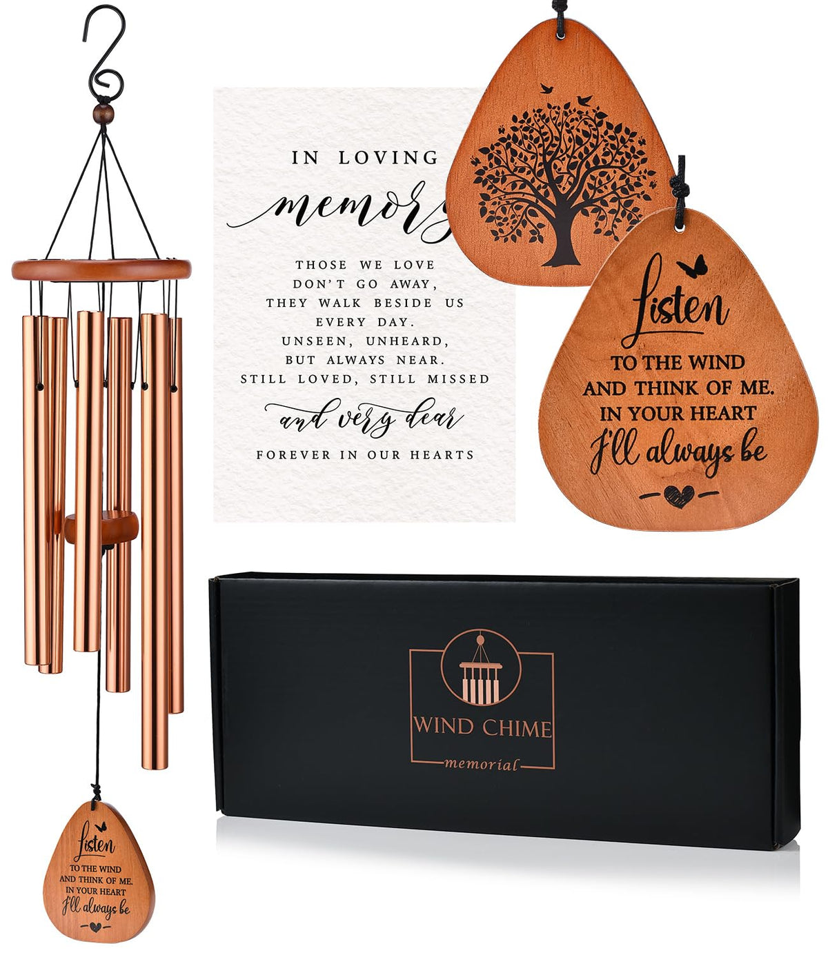 AMBOBE Memorial Wind Chimes for Loss of Loved One, Sympathy Wind Chime Gift