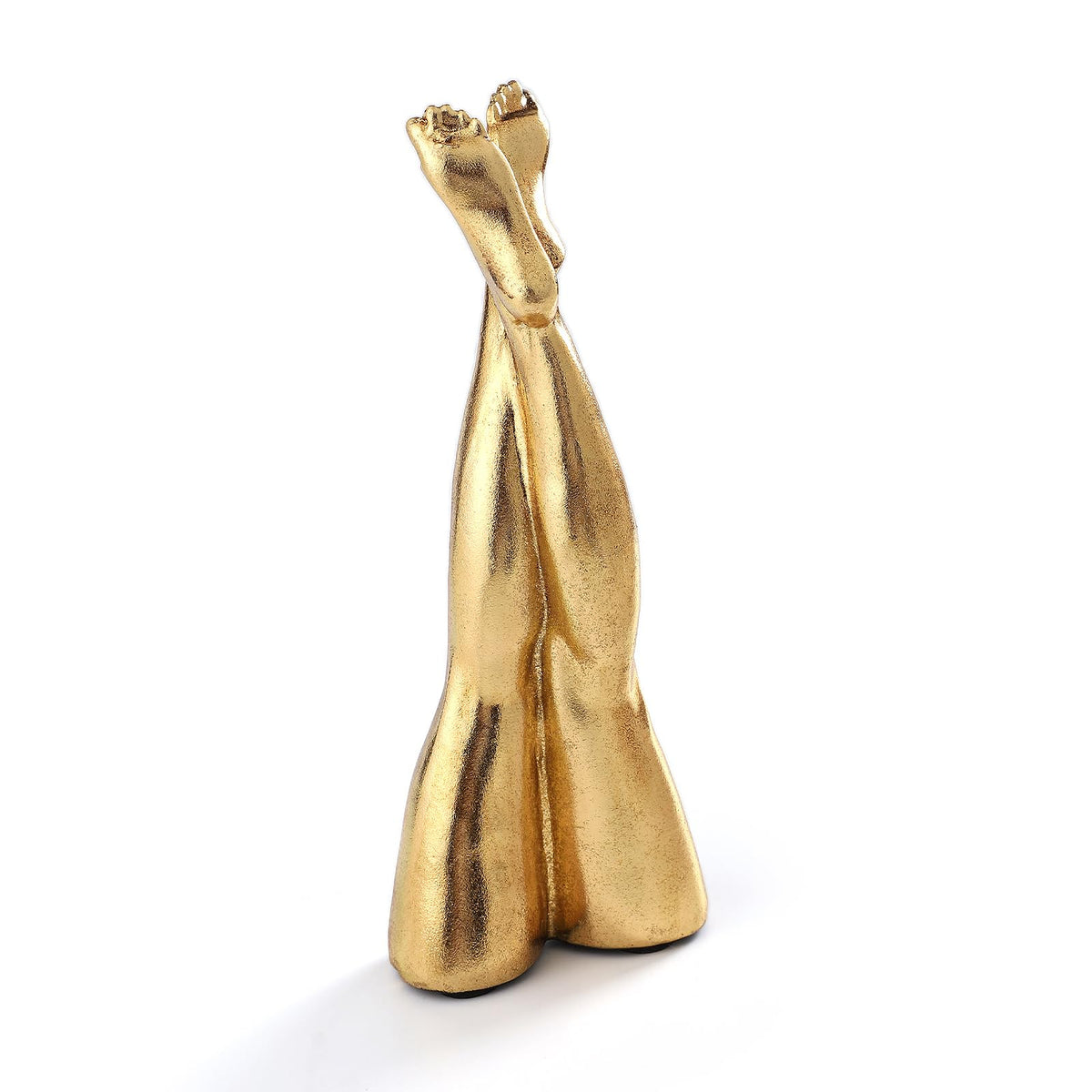 Golden Legs Sculpture Resin Statues Living Room Home Decor Bent Leg