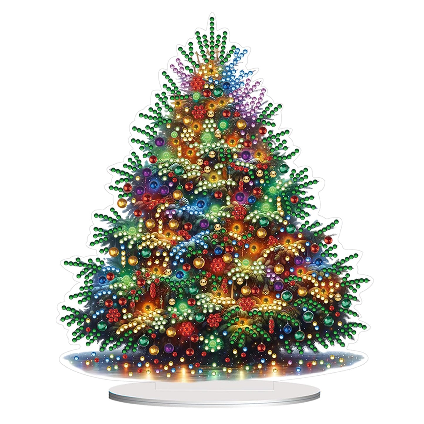 Christmas DIY Diamond Desktop Ornament, Double Sided Special Shaped Diamonds Art Kits, 5D Tabletop Ornaments for Adult Beginner Home Office Decor Crafts Gift (Snowman 01)