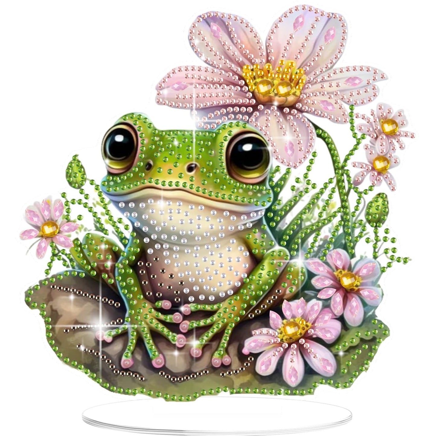 Bowetile Chicken Diamond Art Desktop Ornaments Kits for Adults Beginners, 5D Special Shape Diamond Art Painting Animals Tabletop Ornaments, Crystal Gem Art Painting for Home Table Decor Crafts Gift