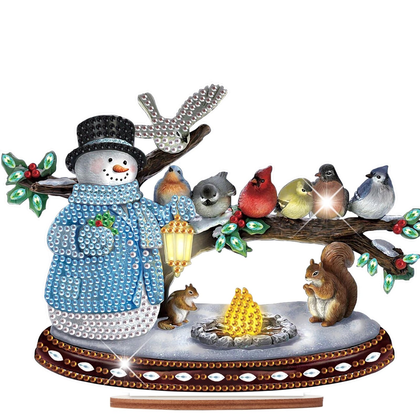 Tontut Diamond Painting Desktop Decorations for Religious Family Gatherings 5D DIY Special Diamond Art Decoration Set for Adults, Office Desktop or Christmas Holiday Display Crafts