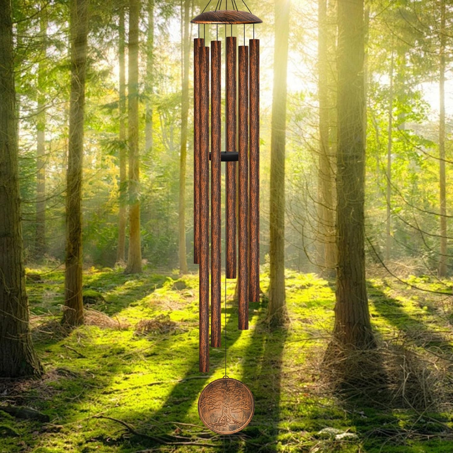 66" Extra Large Wind Chimes for Outside, 6 Thick and Bold Aluminum Tubes