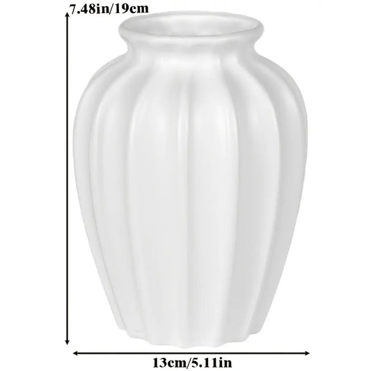Bohemian Style Ceramic Vase, Medium Size Textured Decorative Flower Vase, Elegant Desktop Decor, Home Decor Vase, Perfect for Floral Arrangements and Weddings