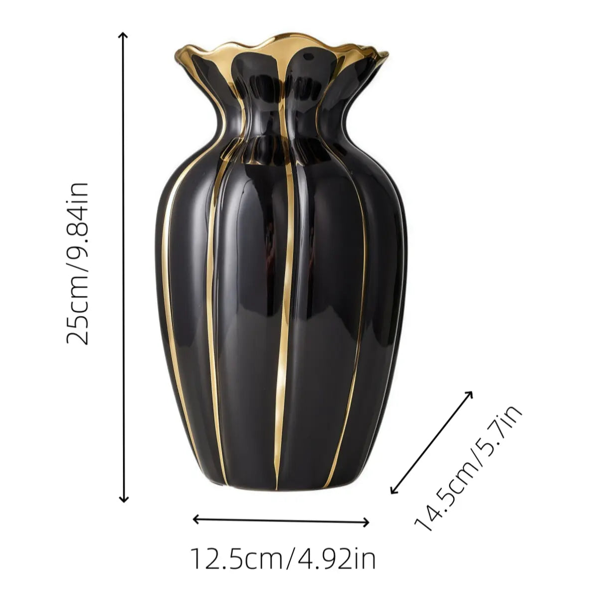 Nordic-Style Ceramic Bouquet Vase, Modern Decorative Vase, Flower Vases, Elegant Home Decor for Living Room or Office, Suitable for Fresh and Dried Flowers #GLOBAL PICKS