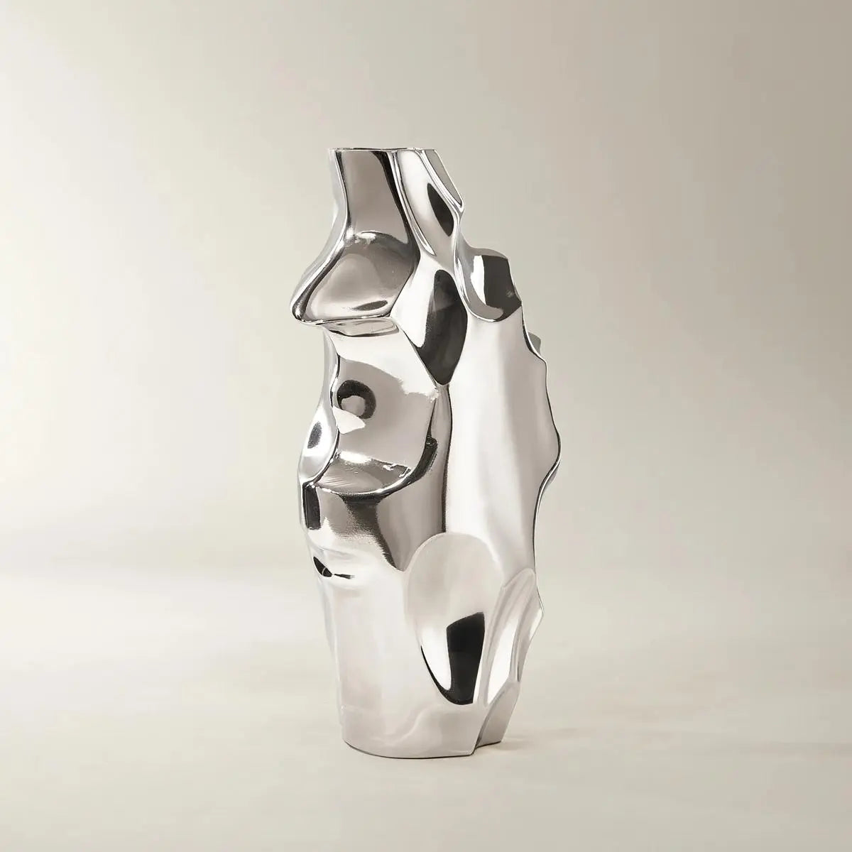 Z Gallerie Sculpt Aluminium Vase, Lightweight Modern Home Decor Vase for Plants, Aluminium Flower Vase, Decorative Vases For Home Decor