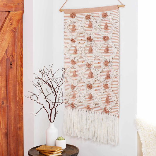 Drumore Hand-Woven Cotton Blend Bohemian Hanging Wall Decor, Transitional Bedroom Room Decoration - Home Supplies Clearance Item