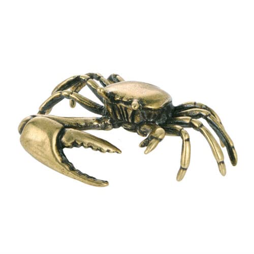 TEAMWILL Small Brass Metal Statue Ornament Animal Figurines Figurine House Decoration 1PC (Big Octopus（1PC）)