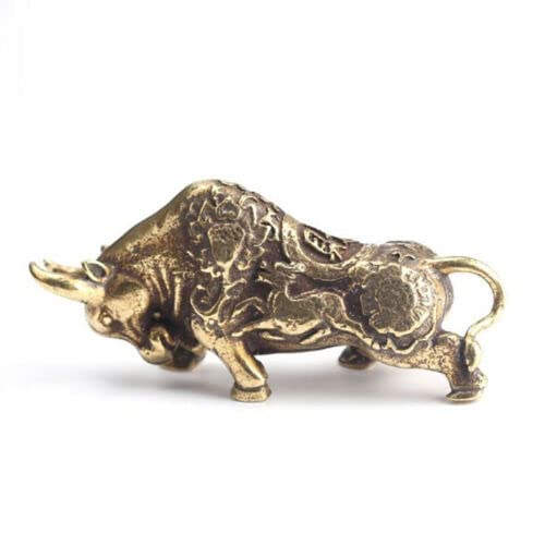 TEAMWILL Small Brass Metal Statue Ornament Animal Figurines Figurine House Decoration 1PC (Big Octopus（1PC）)