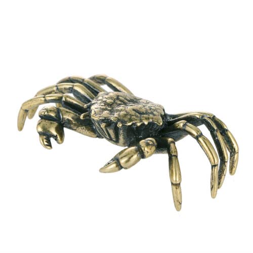 TEAMWILL Small Brass Metal Statue Ornament Animal Figurines Figurine House Decoration 1PC (Big Octopus（1PC）)