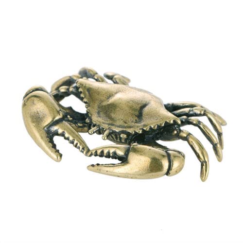 TEAMWILL Small Brass Metal Statue Ornament Animal Figurines Figurine House Decoration 1PC (Big Octopus（1PC）)