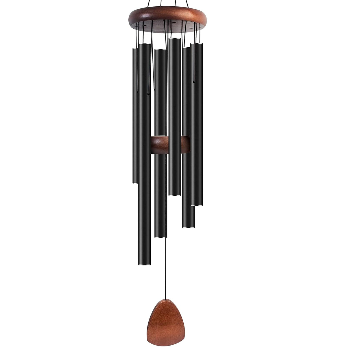 37 Inch Blue Aluminum Wind Chimes, Outdoor Garden