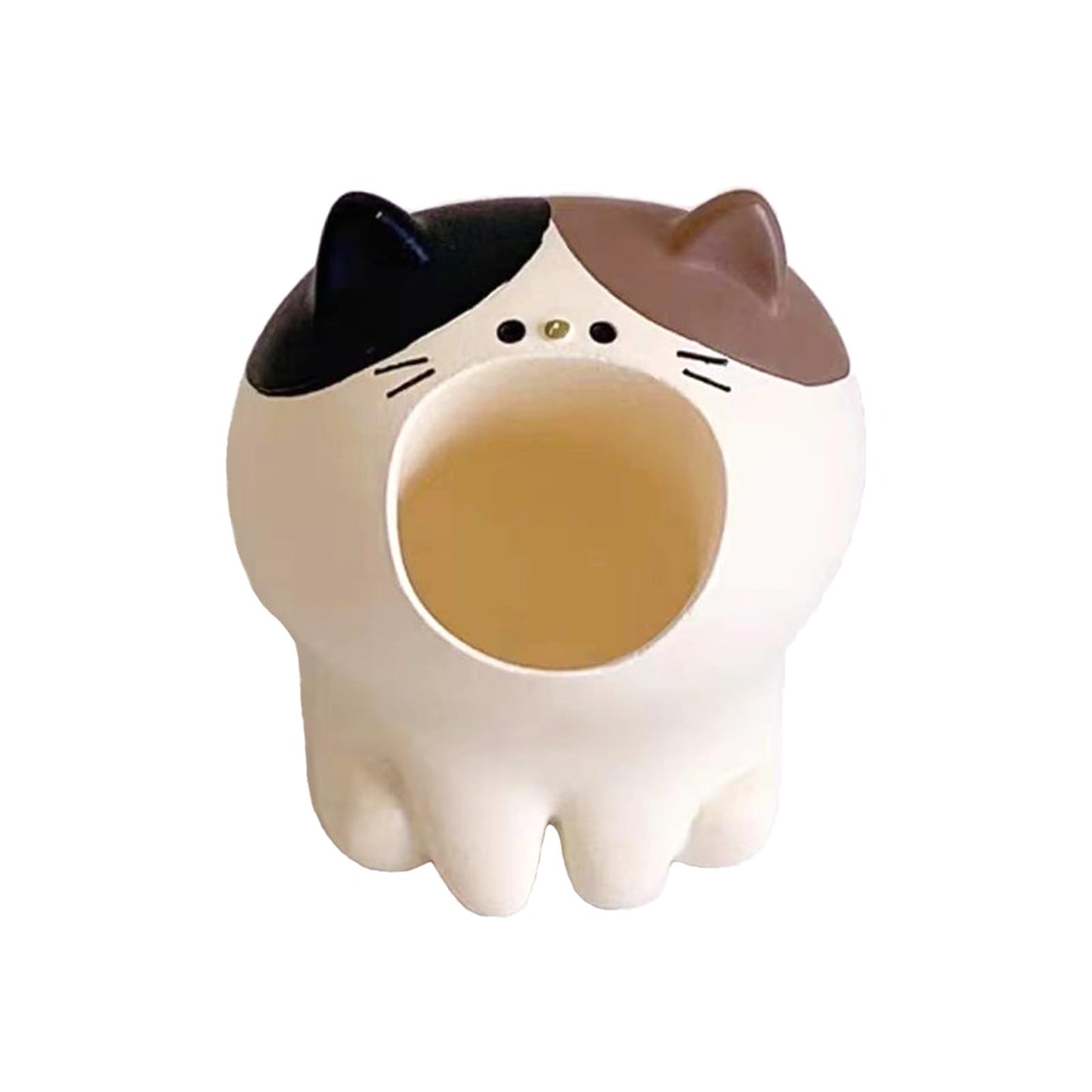 LINFANG Diamond Art Tool Desktop Trash Can Ornament Cute Tool, Diamond Painting Accessories, Diamond Art Kit for Adults, Creative Mini Garbage Can, Small Storage | Ideal for Diamond Work (Cat)