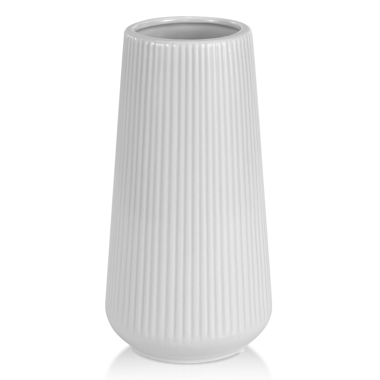 Gradient Pink Ceramic Vase, GUKJOB Small Cute Flower Vase for Pampas Grass, Home, Living Room, Dining Table, Farmhouse, Office Decor, Bedroom, Table, and Kitchen Shelf (Gradient Pink)