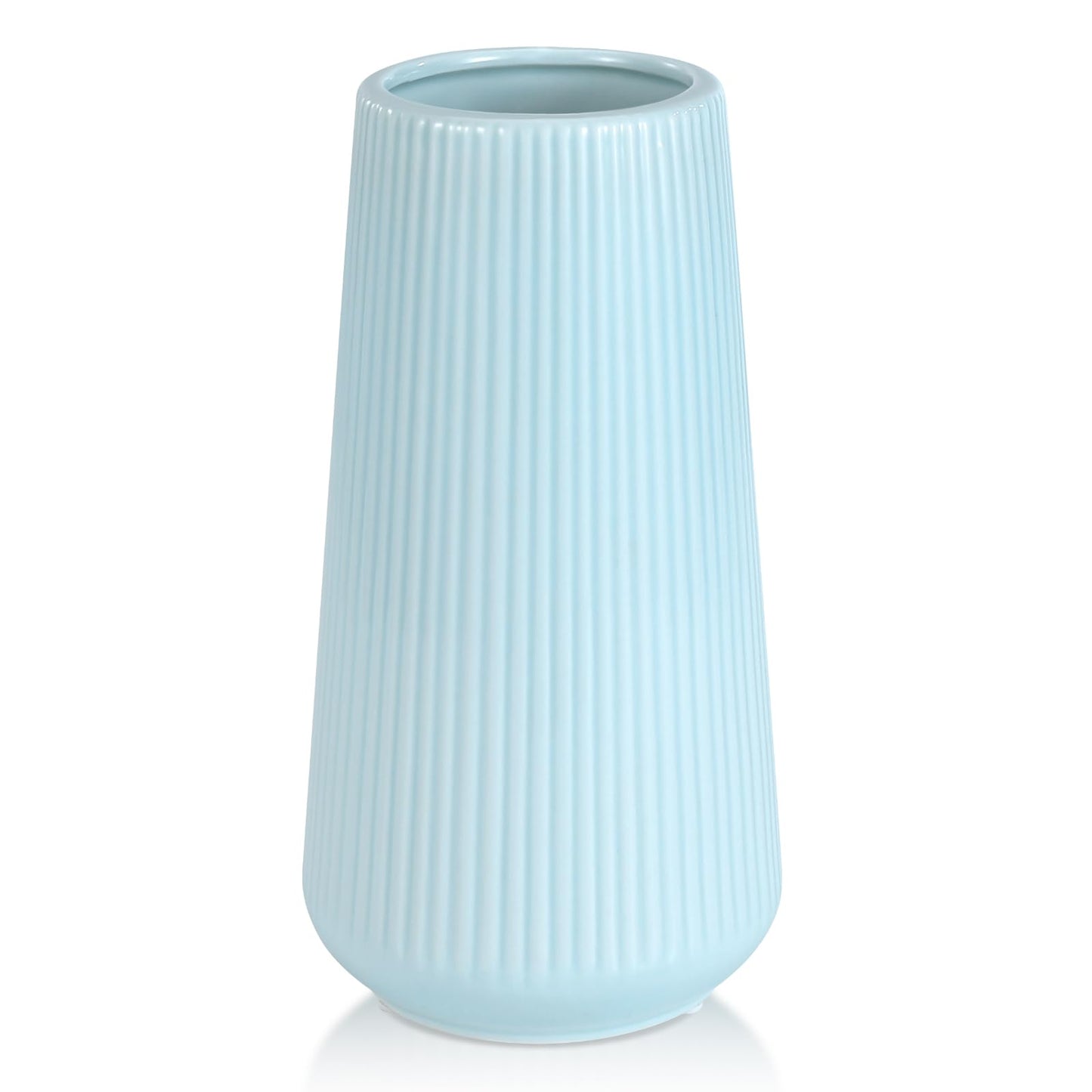 Gradient Pink Ceramic Vase, GUKJOB Small Cute Flower Vase for Pampas Grass, Home, Living Room, Dining Table, Farmhouse, Office Decor, Bedroom, Table, and Kitchen Shelf (Gradient Pink)