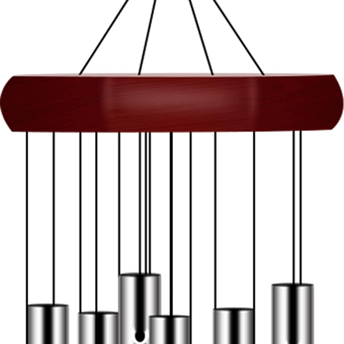 2 Pack Pgzsy Memorial Wind Chimes Outdoor Large Deep Tone, Elegant Sympathy Wind-Chime Personalized with 6 Tuned Tubes for Garden Patio Balcony and Home