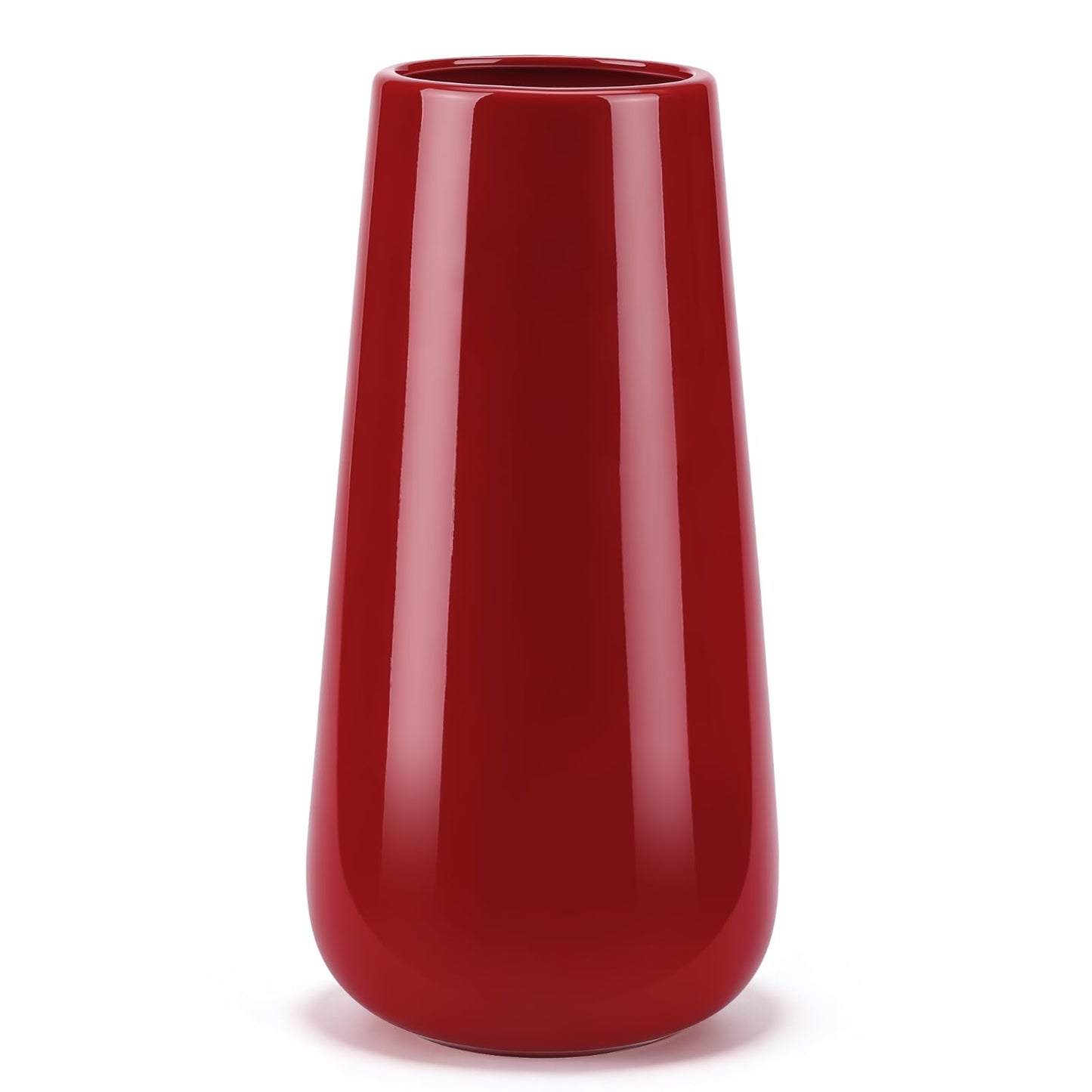 Gradient Pink Ceramic Vase, GUKJOB Small Cute Flower Vase for Pampas Grass, Home, Living Room, Dining Table, Farmhouse, Office Decor, Bedroom, Table, and Kitchen Shelf (Gradient Pink)