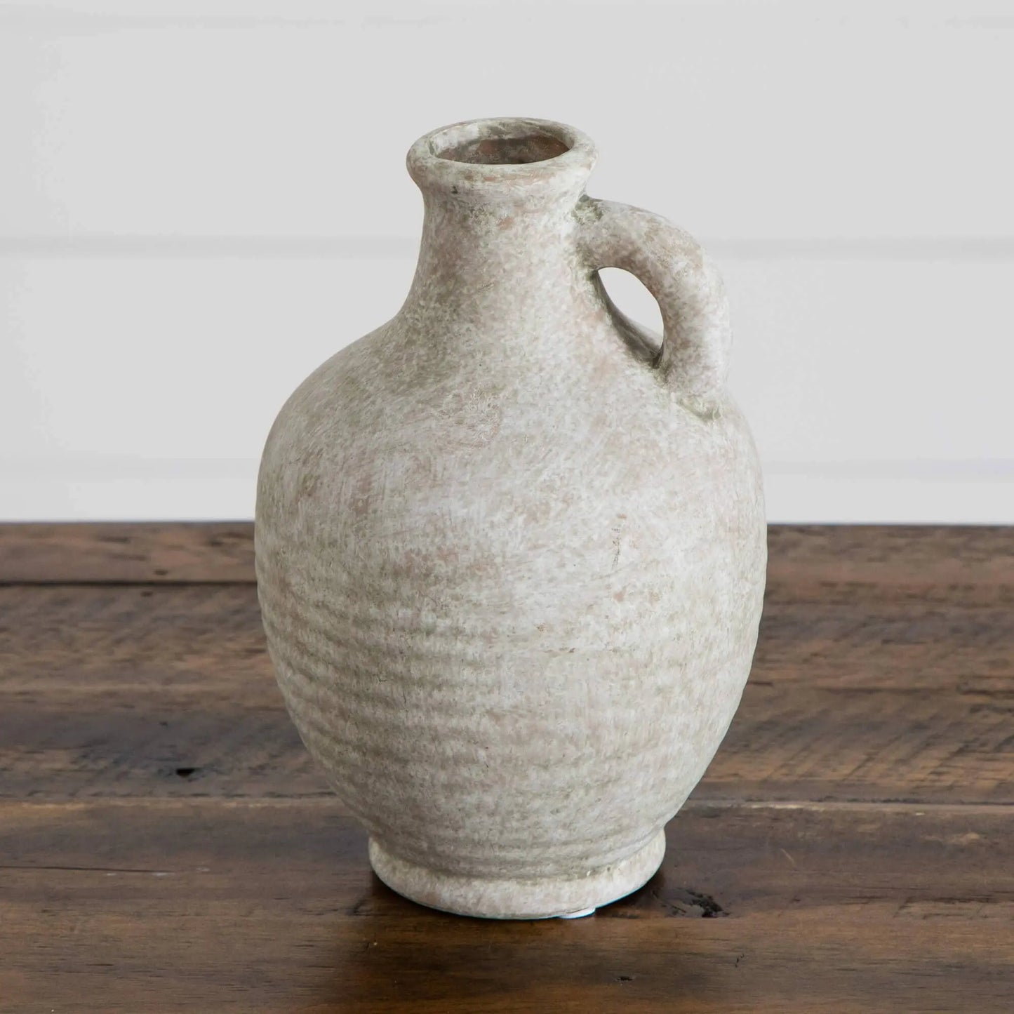 7" Textured Natural Ceramic Jug, Decorative Ceramic Vase for Home Decoration & Decor