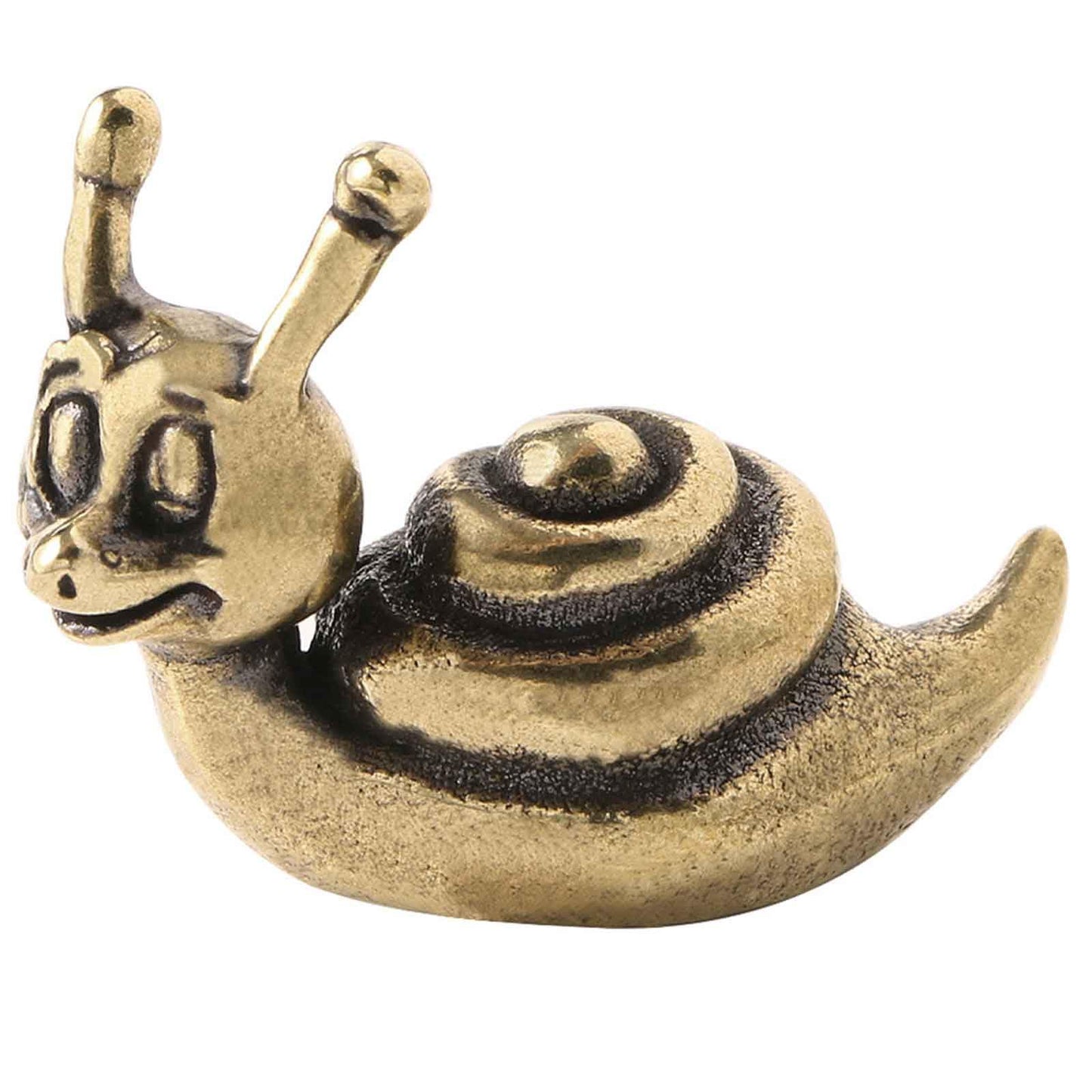 SnowOwl Brass Dog Figurine 1pcs, Small Statue House Sculptures, Animal Ornament Figurine Tea Pet Home Decor Table Office Decorative Collectible or Elders (dog-07)