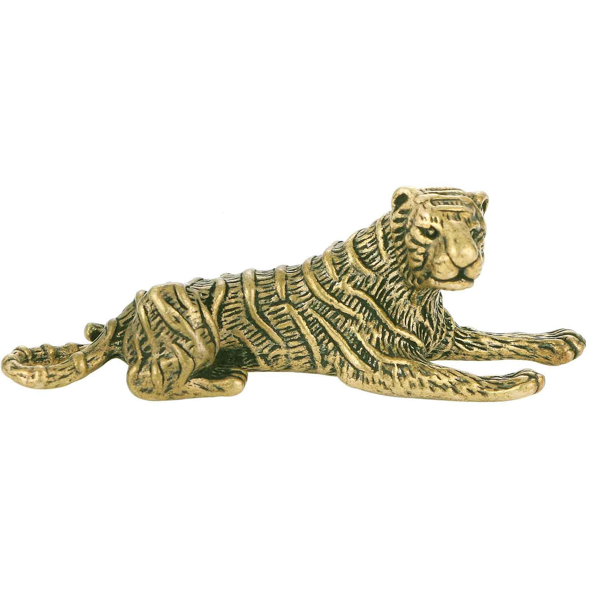 SnowOwl Brass Dog Figurine 1pcs, Small Statue House Sculptures, Animal Ornament Figurine Tea Pet Home Decor Table Office Decorative Collectible or Elders (dog-07)
