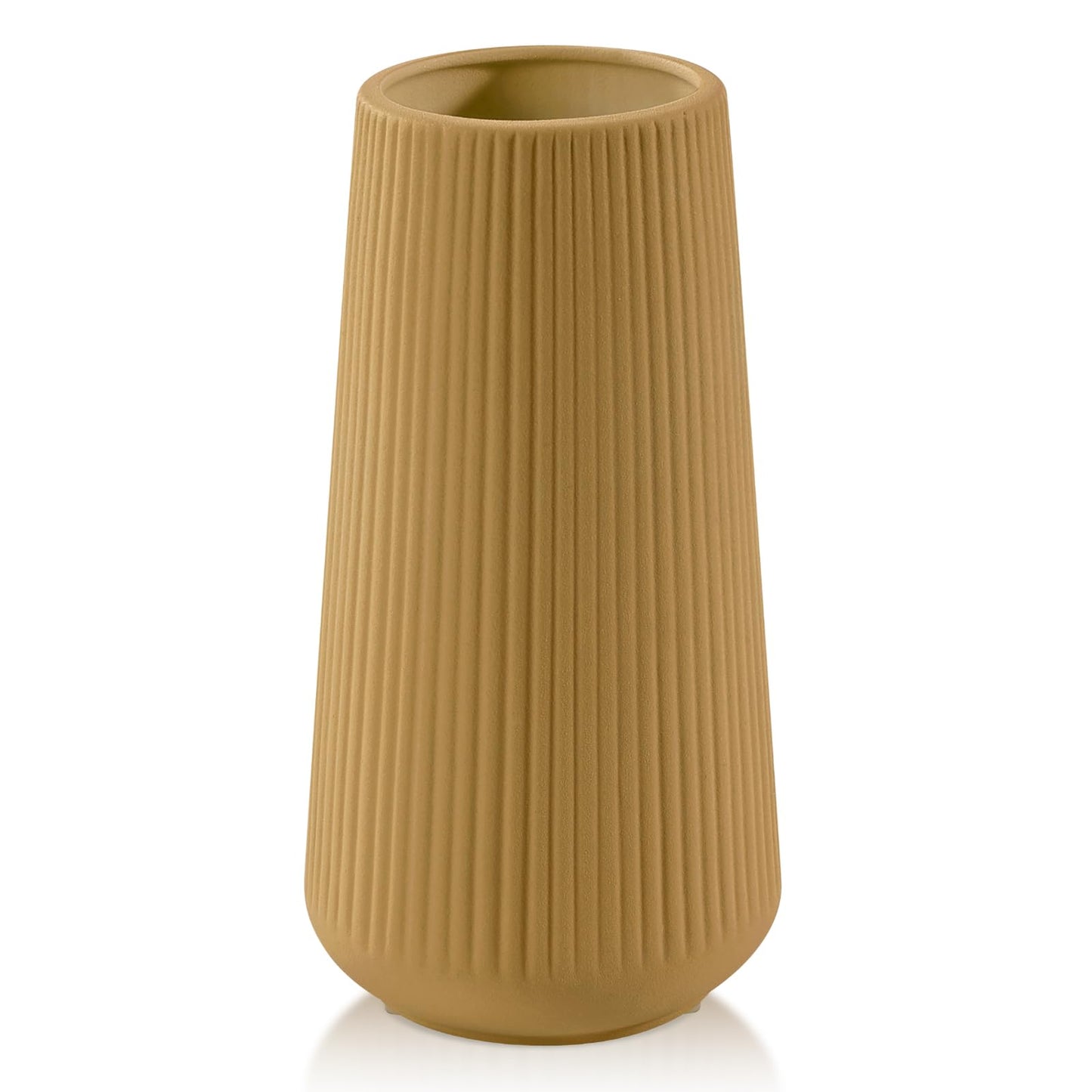 Gradient Pink Ceramic Vase, GUKJOB Small Cute Flower Vase for Pampas Grass, Home, Living Room, Dining Table, Farmhouse, Office Decor, Bedroom, Table, and Kitchen Shelf (Gradient Pink)