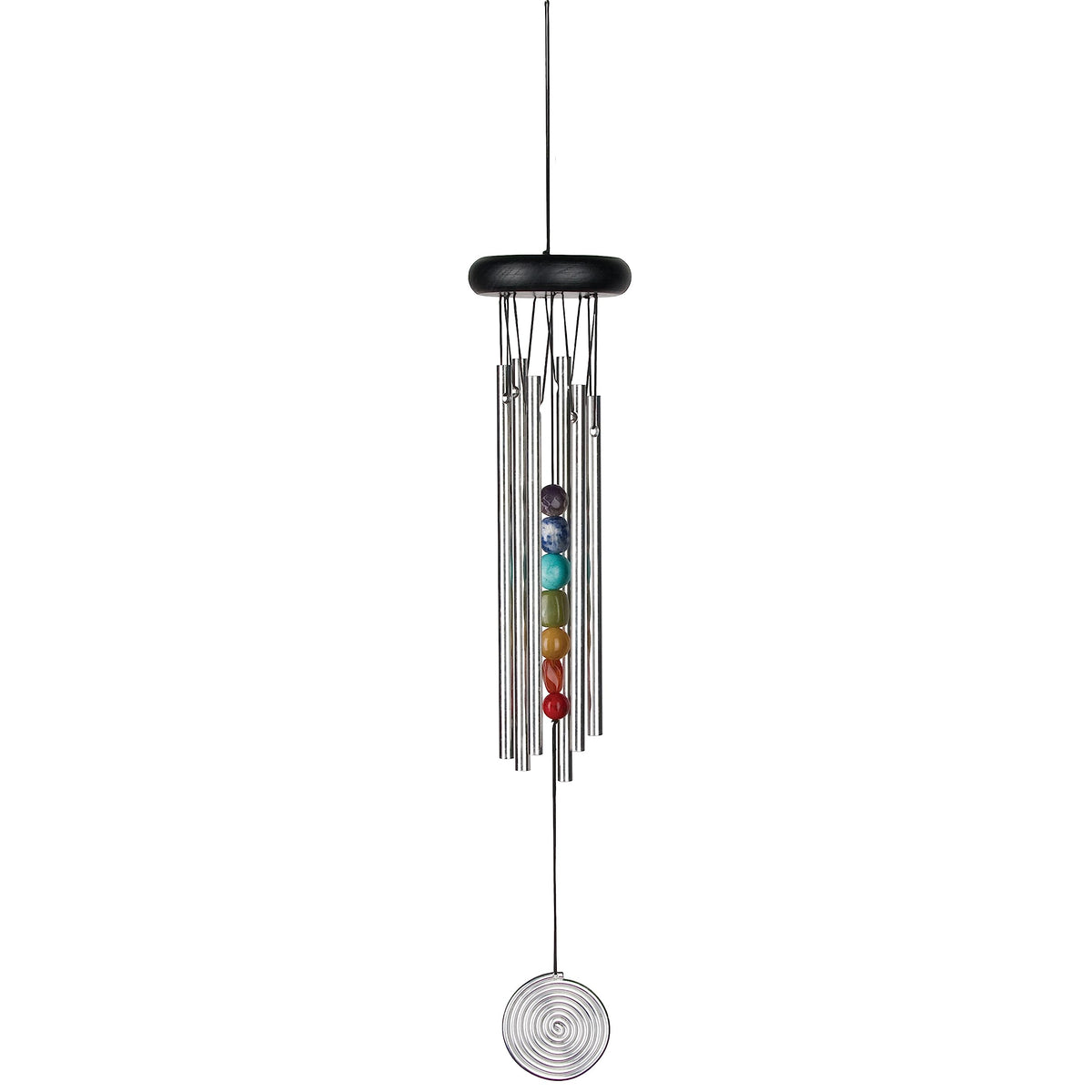 Woodstock Chimes Signature Collection, Woodstock Chakra Chime, 17'' Bronze Eastern Energies Wind Chimes for Outdoor, Patio, Home Garden Decor (CC7BR)