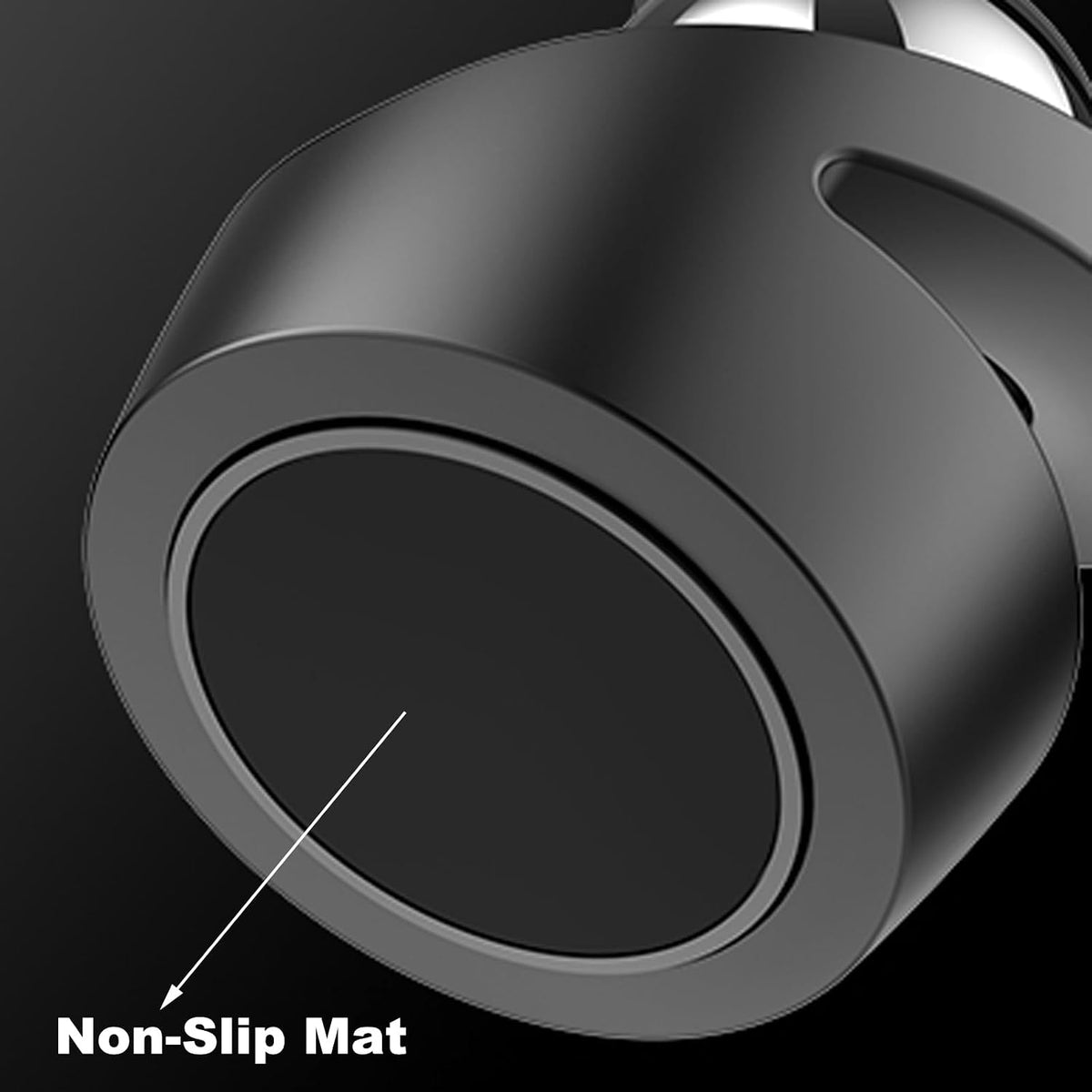 Kinetic Desk Toy Levitating Spinning Gyroscope, Silent Dual Bearing Metal Fidget Spinner, Aluminum Alloy Stress Relief Desktop Ornament, Anxiety Relief Office Gift for Adults ADHD(Black-Silver Ball)