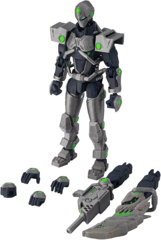 T13 Action Figure Highly Articulated 3D Printed Figurine Home Desktop Decor