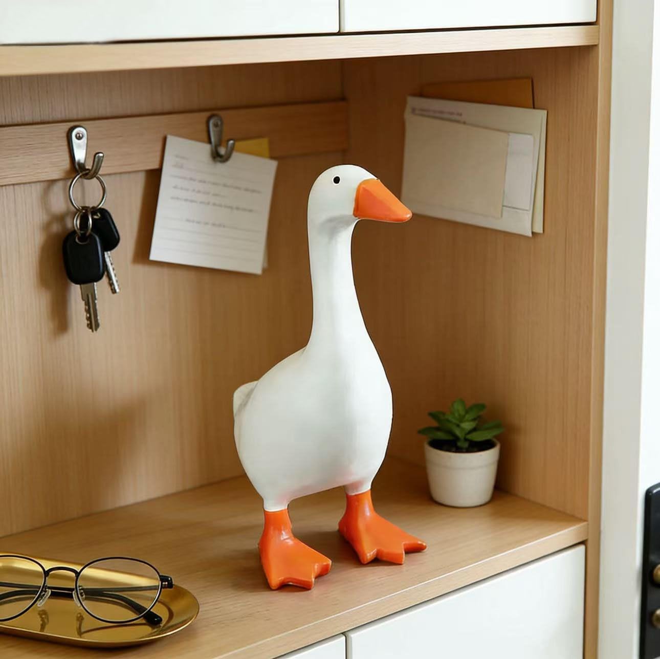 Desk Goose 7 Inches Mini Office Desktop Goose Magnetic Key Holder