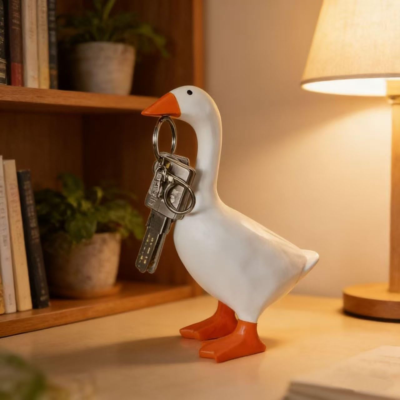 Desk Goose 7 Inches Mini Office Desktop Goose Magnetic Key Holder