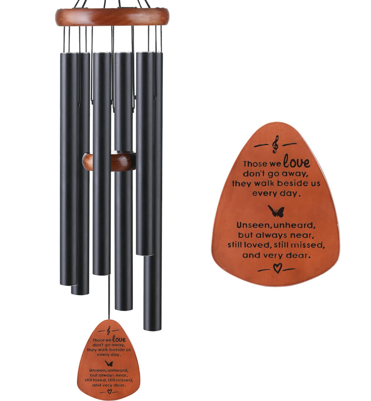 Memorial Wind Chimes, Sympathy Gift for Loss of Loved One, Outdoor Garden