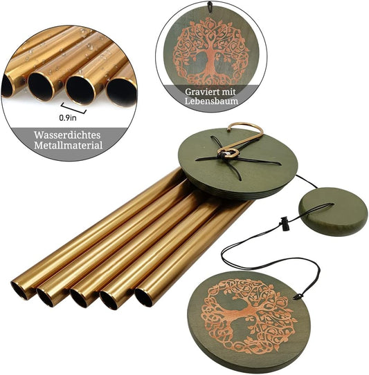 Astarin's Tree of Life Wind Chimes 36in Outdoor Garden Gift for Mom Grandma