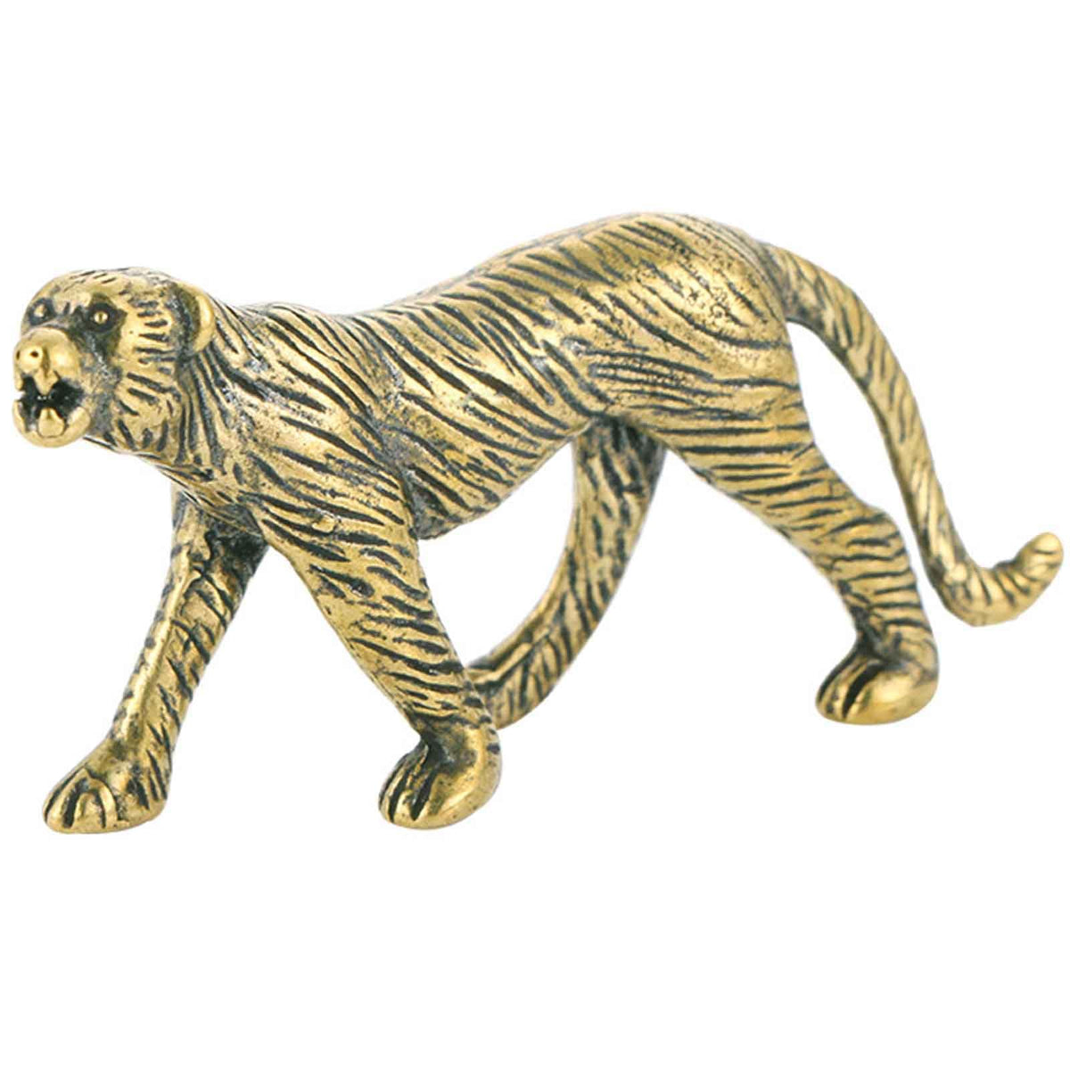 SnowOwl Brass Dog Figurine 1pcs, Small Statue House Sculptures, Animal Ornament Figurine Tea Pet Home Decor Table Office Decorative Collectible or Elders (dog-07)