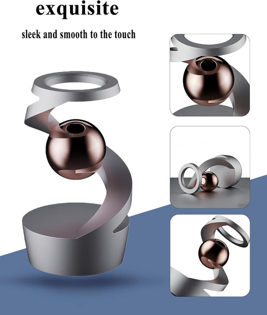 Fidget Toys Adult, Levitating Spinning Gyroscope Desktop Decoration Optical Illusion Spinner Hypnotic Sculpture Ornament ，Cool Toys and Games Suitable for Adults, Teenagers, and Children