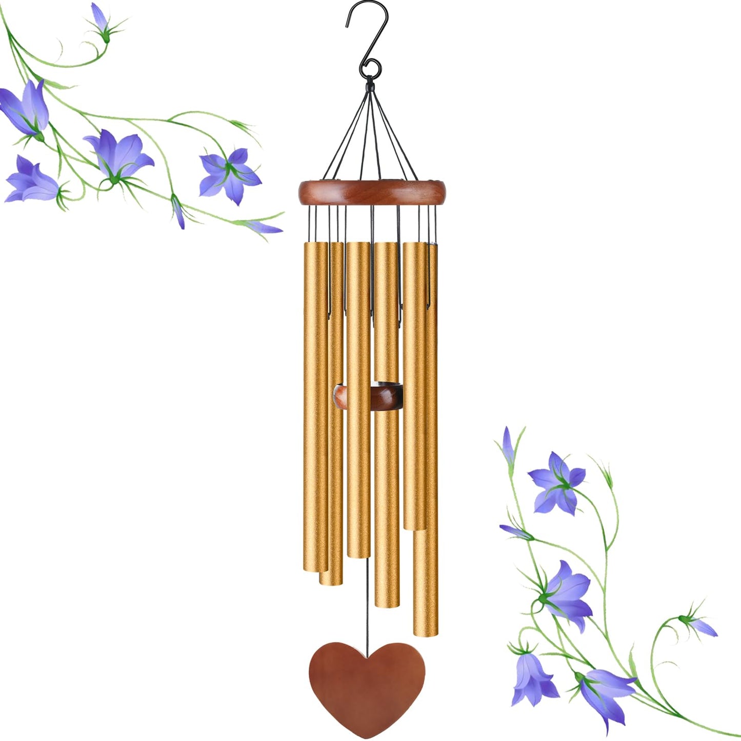 Memorial Wind Chimes, Sympathy Gift for Loss of Loved One, Outdoor Garden