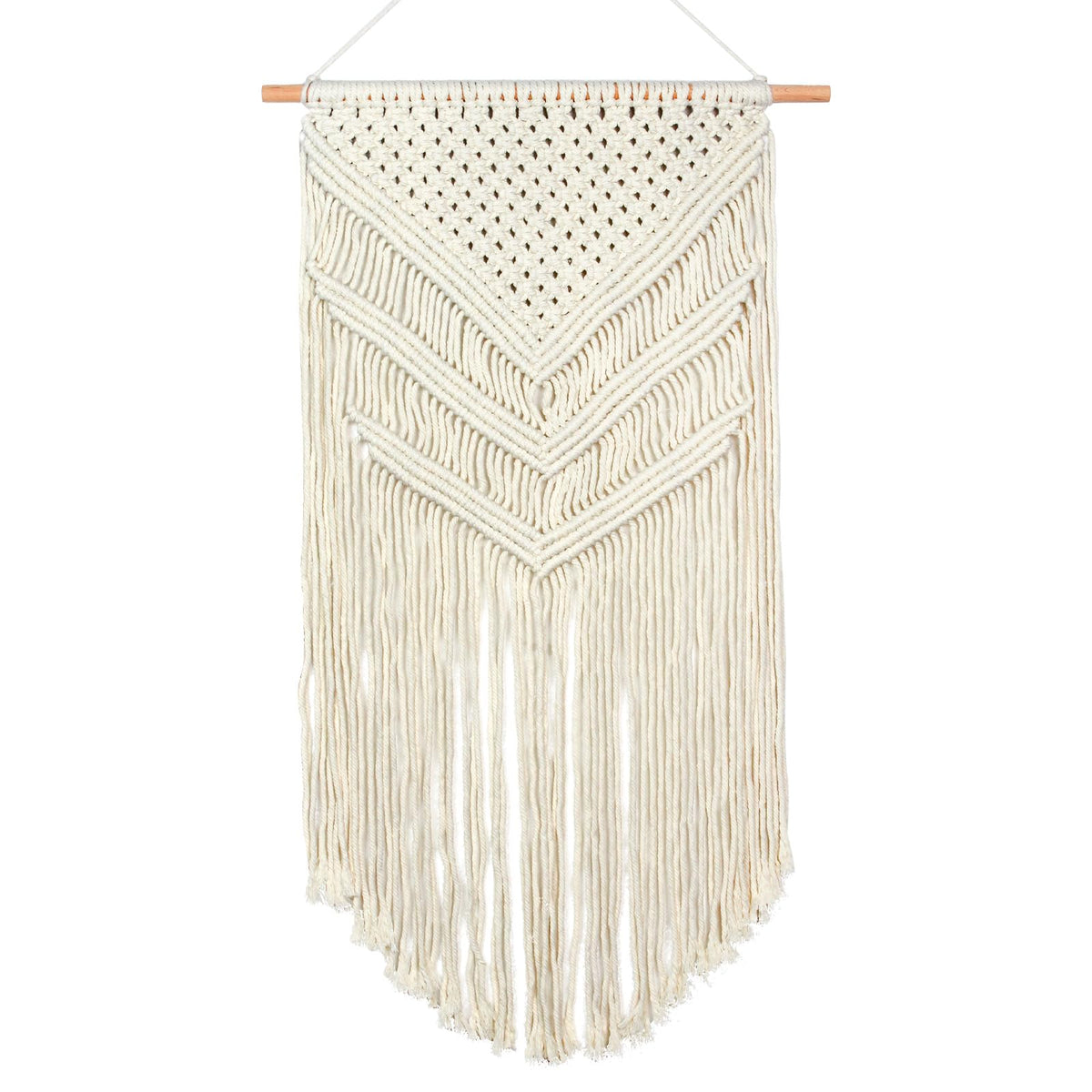 JONKASIPA Macrame Woven Wall Hanging, Bohemian Tassel Decor