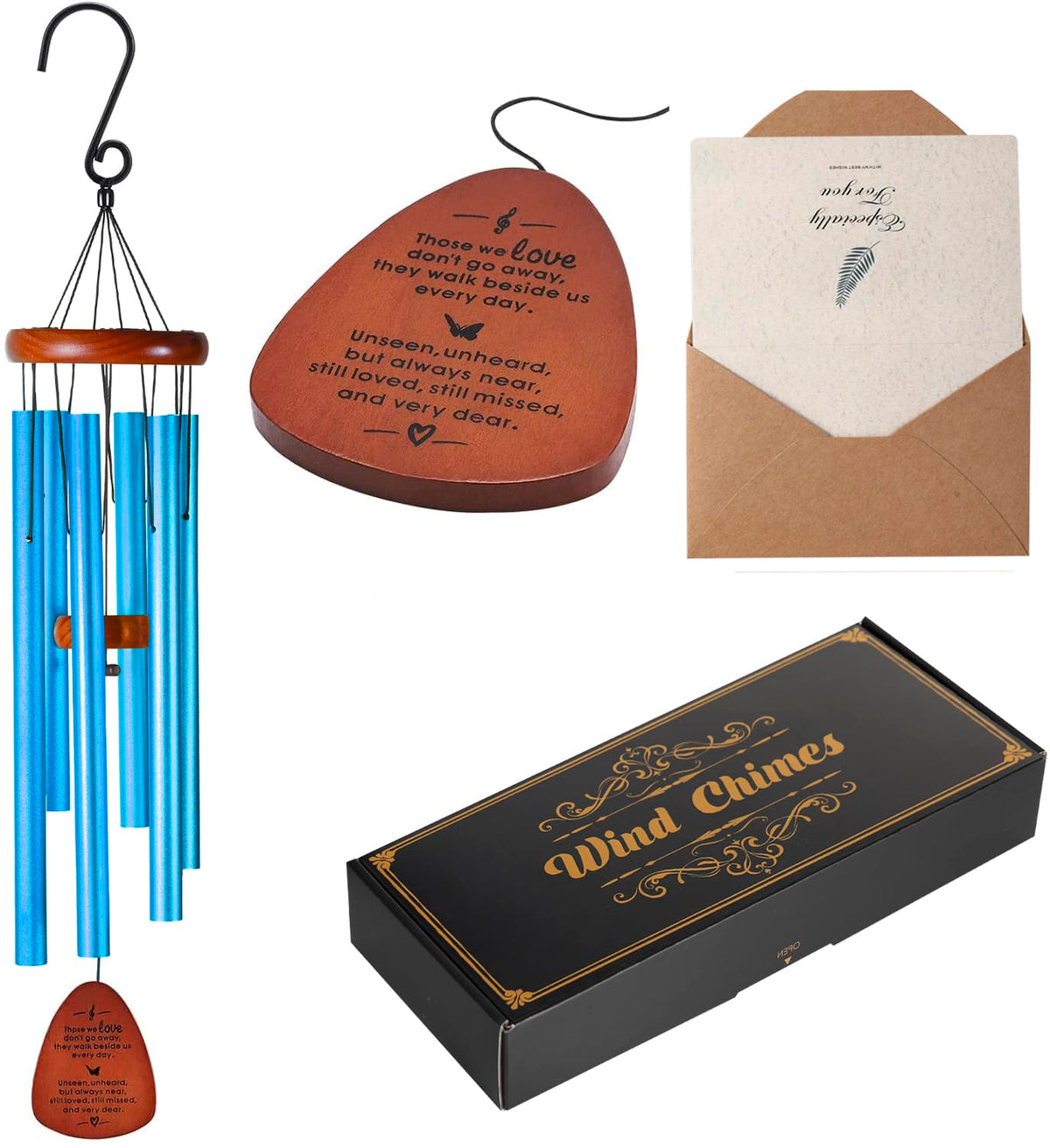 Memorial Wind Chimes, Sympathy Gift for Loss of Loved One, Outdoor Garden