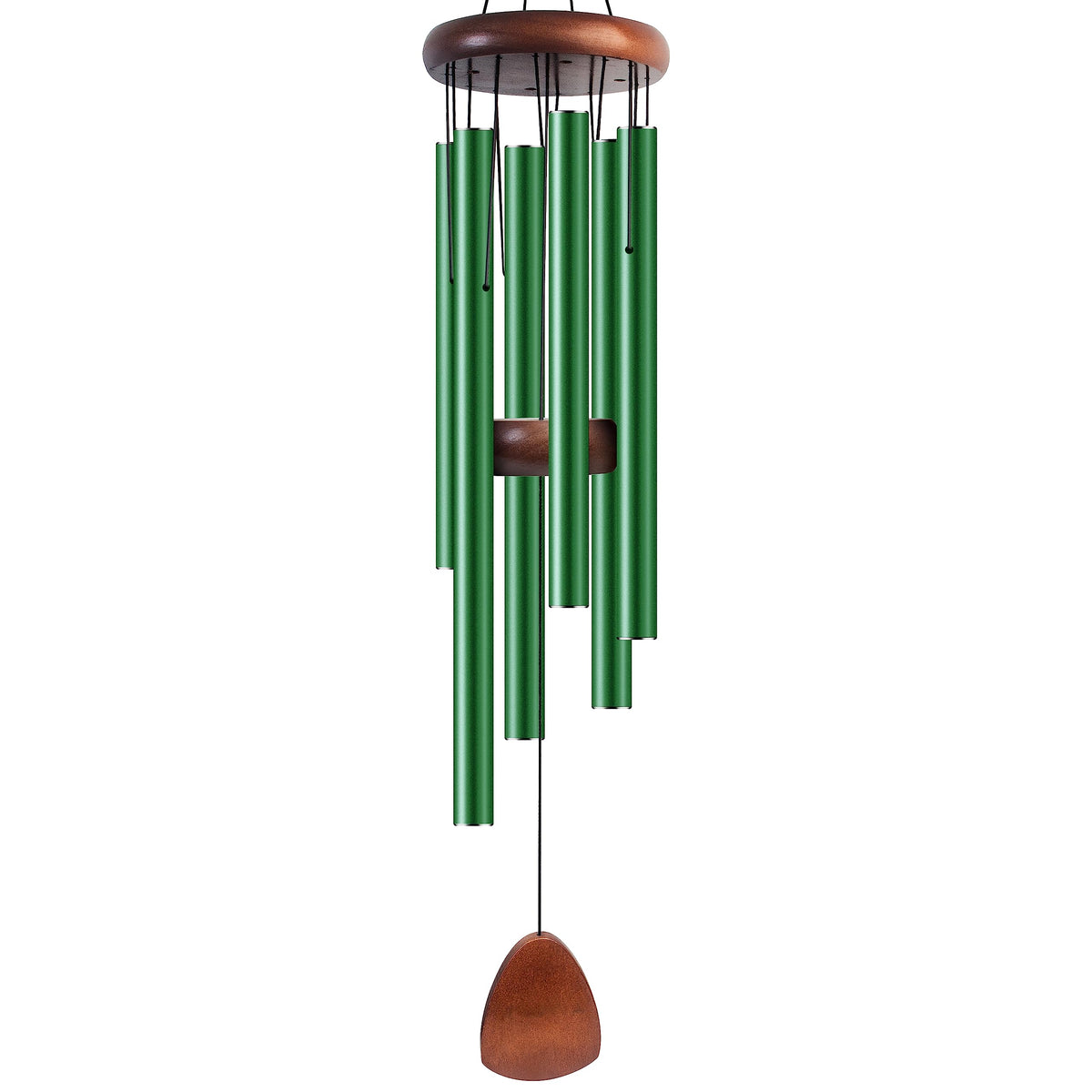 Bursvik 37" Aluminum Wind Chimes for Outside(Black), Patio Zen Decor Gift