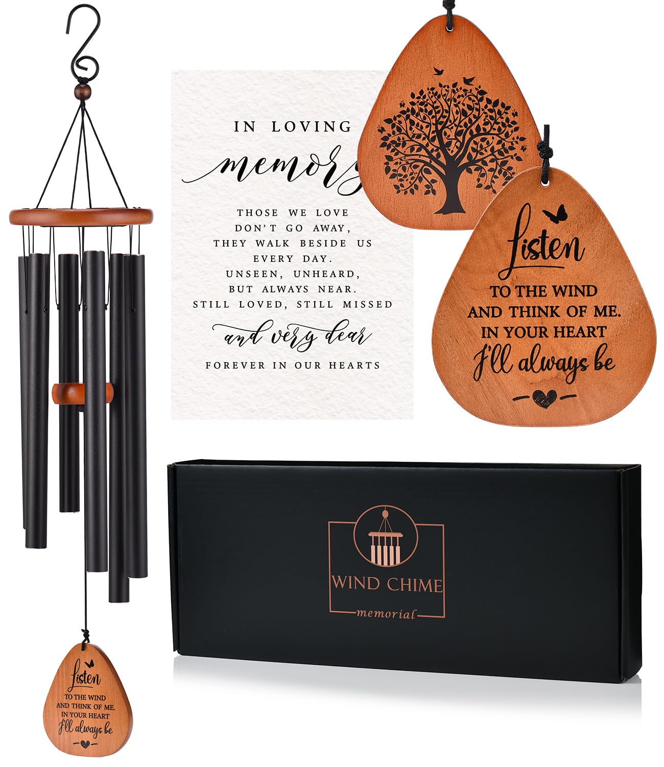 AMBOBE Memorial Wind Chimes for Loss of Loved One, Sympathy Wind Chime Gift