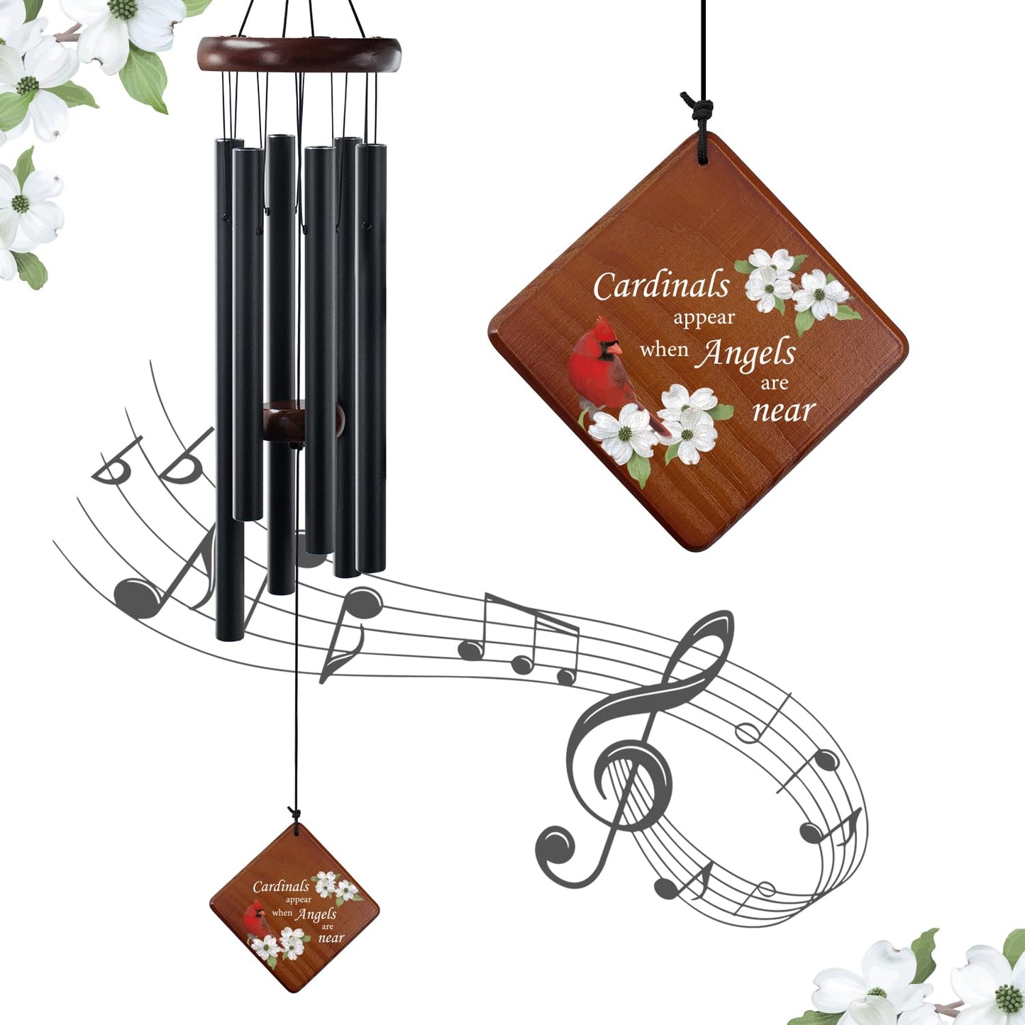 Memorial Wind Chimes for Outside, 36" Memorial Gifts for Loss of Loved One
