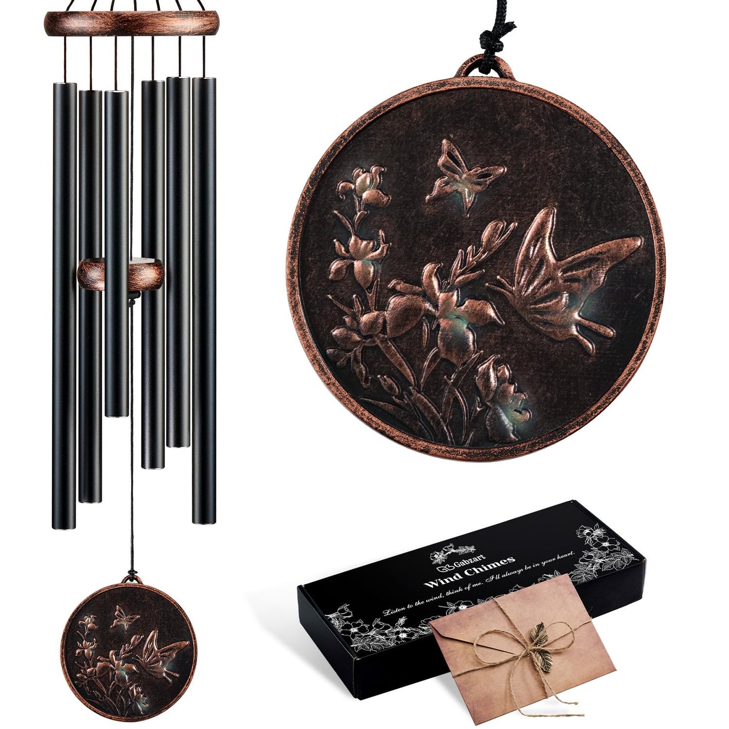 32”Hummingbird Wind Chimes for Outside, Gifts for Women Mom Grandma