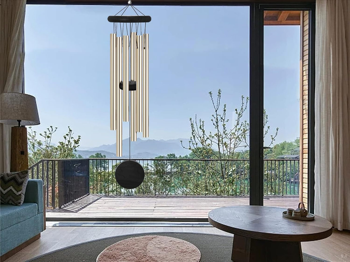 Memorial Wind Chimes Outdoor with 6 Aluminum Alloy Tubes and Hook, Wind Chimes for Home Decor Garden Patio Outdoor