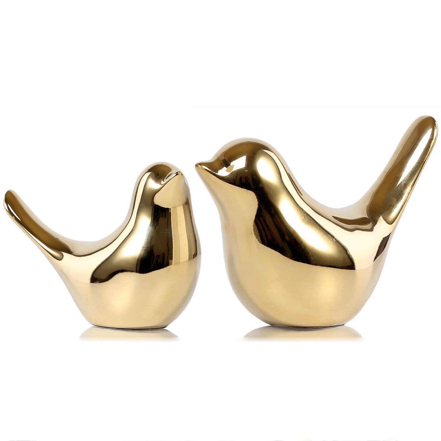 FANTESTICRYAN Small Birds Statues Home Decor, Modern Style, Black, S&L