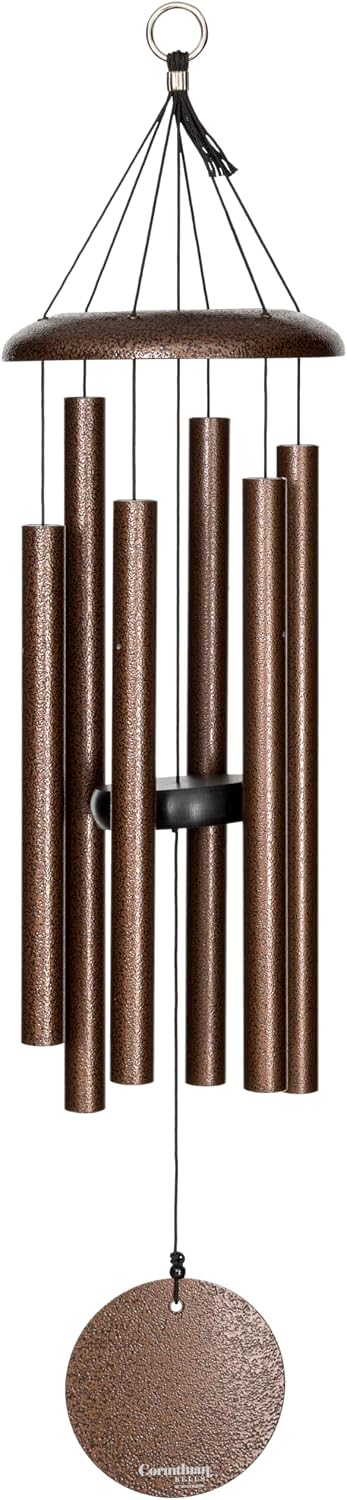 Corinthian Bells 30 Inch Copper Vein Wind Chimes for Outside, Deep Tone Memorial Outdoor Wind Chime, Made in USA