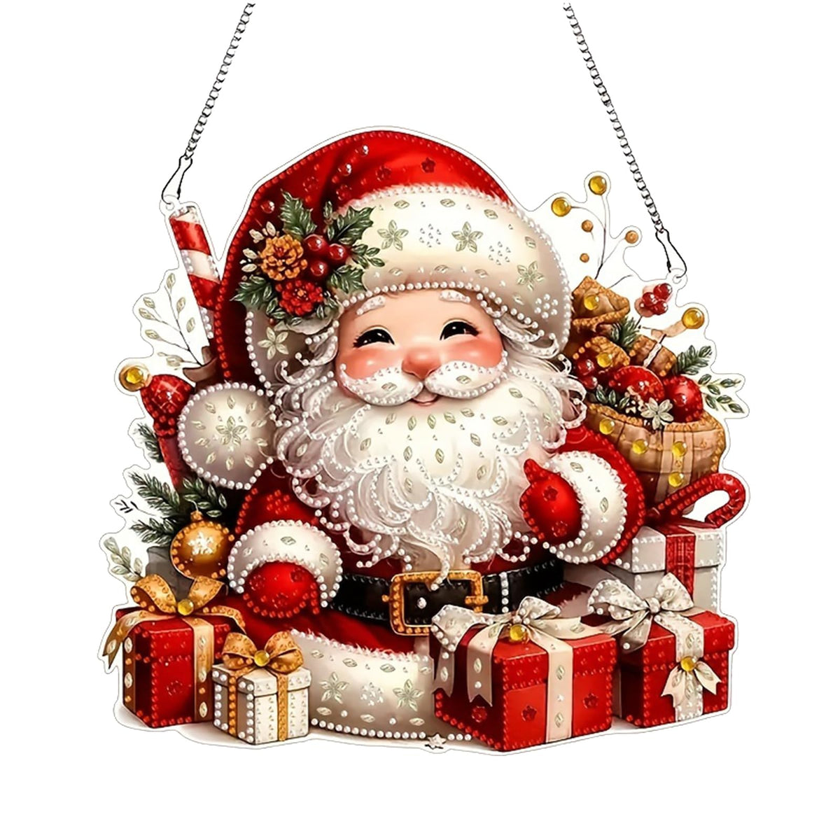 Christmas DIY Diamond Desktop Ornament, Double Sided Special Shaped Diamonds Art Kits, 5D Tabletop Ornaments for Adult Beginner Home Office Decor Crafts Gift (Snowman 01)